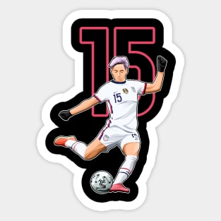 Megan Rapinoe USA #15 Number Sticker